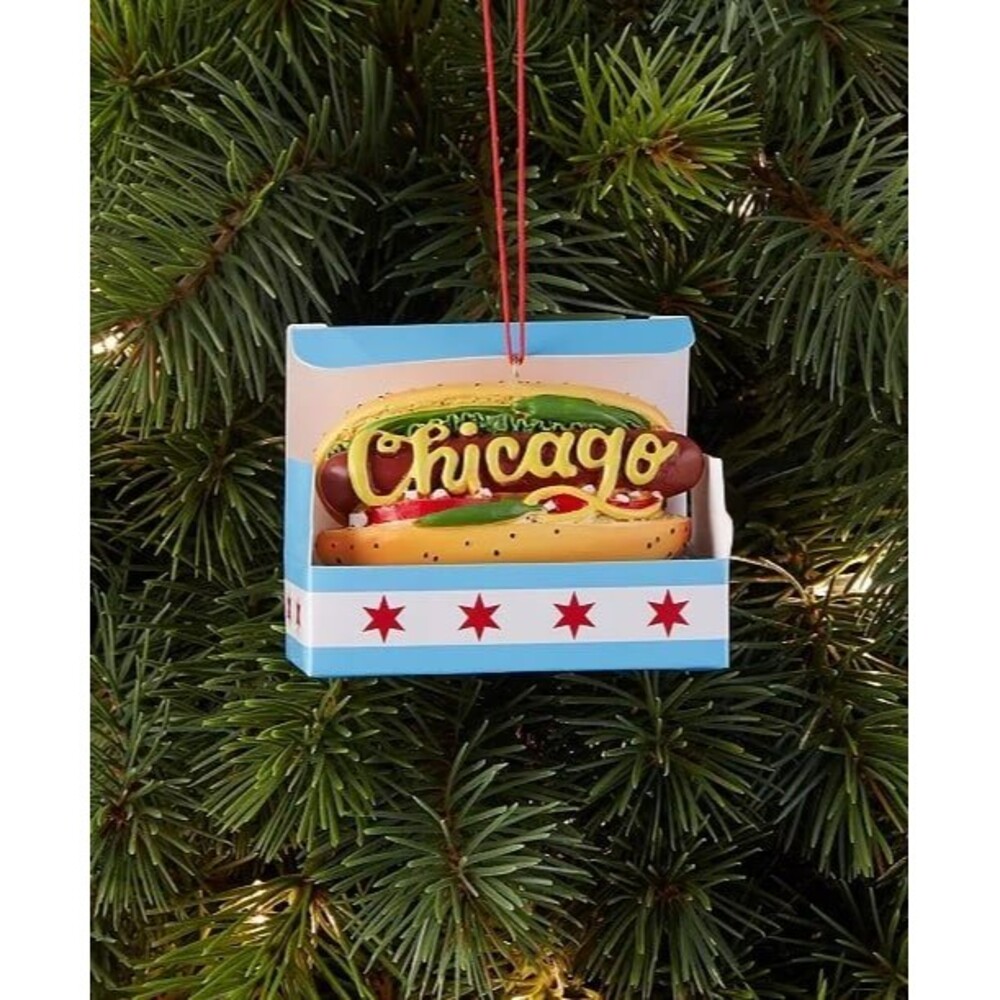 Macy’s Holiday Lane Chicago Hot Dog Ornament
